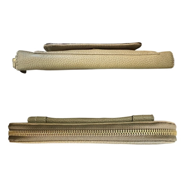 Authentic Chloé Tan Calfskin Paraty Flap Zip Wallet - Picture 2 of 16